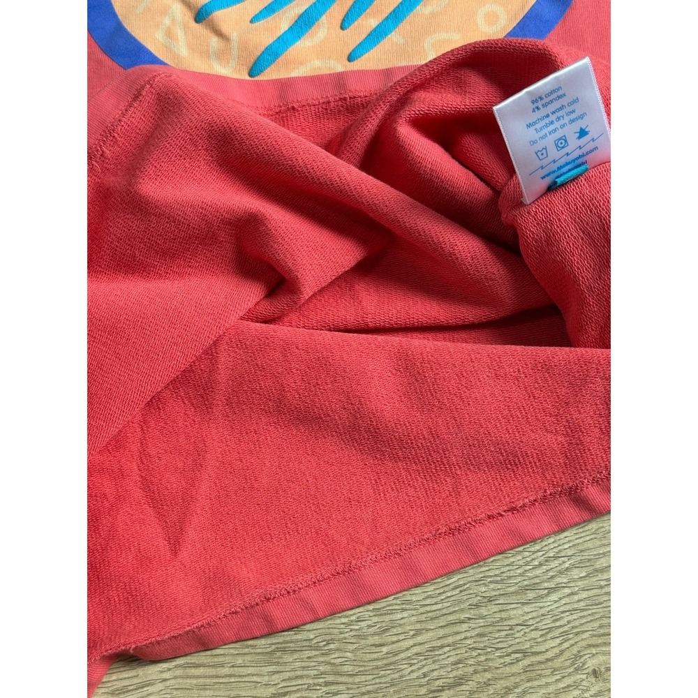 EUC Mokuyobi Women's Size S "No Spiders" Sweatshirt USA Made Pullover Coral - Picture 12 of 12